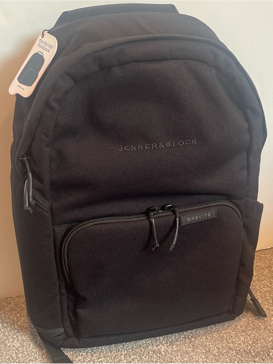 Brevite Handbags - BREVITE triple black laptop school, travel, daily commuter backpack - NWT logo’d